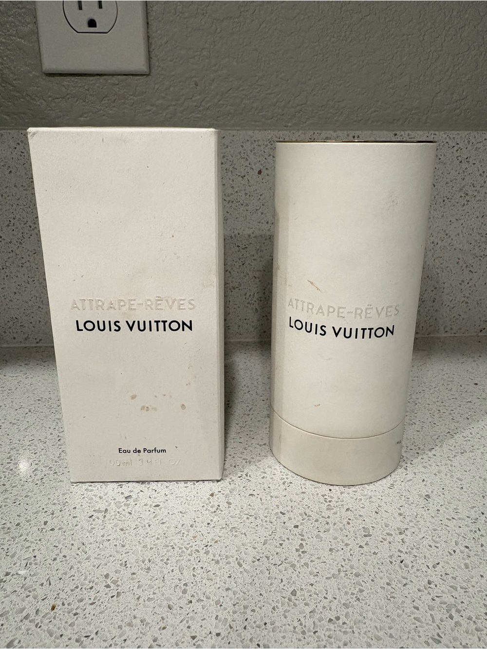 Louis Vuitton Attrape-Reves Perfume Packaging Empty Box Canister Made In France